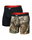 SAXX Boxershorts Multisport Mesh Boxer Brief Fly Graphic Realtree/schwarz Herren - 2 Stück